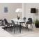 AC Design Furniture Linea Dark Grey/Black Køkkenstol 84cm 4stk