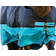 Horseware Turnout Sheet Lite - Black/Turquoise Blue