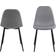 AC Design Furniture Linea Light Grey/Black Kjøkkenstol 84cm 4st