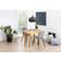 AC Design Furniture Linea Light Grey/Black Köksstol 84cm 4st