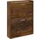 vidaXL 59x17x81cm Smoked Oak Skostativ 59x81cm
