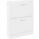 vidaXL 59x17x81cm White Shoe Rack 59x81cm