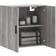 vidaXL 60x31x60cm Grey Sonoma Wall Cabinet 60x60cm