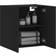 vidaXL 60x31x60cm Black Armario de Pared 60x60cm