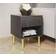 GFW Nervata Black Bedside Table 39x39cm