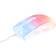 Deltaco WM87 Semi-Transparent RGB Gaming Mouse - White