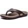 Shein Letter Graphic Toe Post Slippers - Brown