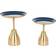 Esprit Blue Golden Nesting Table 40.5cm 2pcs