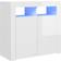vidaXL 804334 White High Gloss Skænk 80x75cm