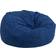 Flash Furniture Duncan Oversized Solid Denim Bean Bag