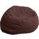 Flash Furniture Duncan Oversized Solid Brown Bean Bag