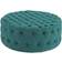 modway Amour Button-Tufted Teal Pouffe 16.5"