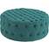 modway Amour Button-Tufted Teal Pouffe 16.5"