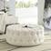 modway Amour Button-Tufted Beige Pouffe 16.5"