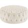 modway Amour Button-Tufted Beige Pouffe 16.5"