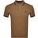 Fred Perry Twin Tipped Polo Shirt - Shaded Stone/Burnt Tobacco/Black