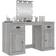 vidaXL 130x50x132.5cm Grey Sonoma Toiletbord 50x130cm
