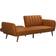 Novogratz Brittany Camel Sofa 207cm 3 Seater