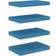 vidaXL 326614 Blue Vägghylla 40cm 4st