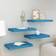 vidaXL 326614 Blue Vägghylla 40cm 4st