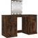 vidaXL 130x50x132.5cm Smoked Oak Dressing Table 50x130cm