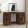 vidaXL 130x50x132.5cm Smoked Oak Dressing Table 50x130cm