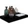 vidaXL 323765 High Gloss Black Væghylde 40cm 4stk
