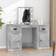 vidaXL 130x50x132.5cm Concrete Grey Toiletbord 50x130cm