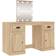 vidaXL 130x50x132.5cm Sonoma Oak Dressing Table 50x130cm