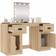 vidaXL 130x50x132.5cm Sonoma Oak Dressing Table 50x130cm