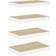 vidaXL 326572 Oak/White Wall Shelf 40cm 4pcs