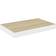 vidaXL 326572 Oak/White Wall Shelf 40cm 4pcs