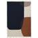 Ferm Living Kelim Merge Beige, Blue 140x200cm