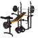 V-Fit STB09-4 Folding Weight Bench with 50kg Weight Set