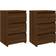 vidaXL Engineered Wood Brown Oak Sängbord 35x40cm 2st