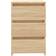 vidaXL Engineered Wood Sonoma Oak Mesita de noche 35x40cm 2pcs