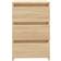 vidaXL Engineered Wood Sonoma Oak Sängbord 35x40cm 2st