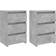 vidaXL Engineered Wood Concrete Grey Bedside Table 35x40cm 2pcs