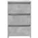 vidaXL Engineered Wood Concrete Grey Sängbord 35x40cm 2st
