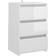 vidaXL Engineered Wood High Gloss White Sengebord 35x40cm 2stk