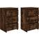 vidaXL Engineered Wood Smoked Oak Sängbord 35x40cm 2st