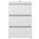 vidaXL Bed Cabinet White Comodino 35x40cm