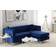 Beliani Timra Blue Soffa 220cm 3-sits