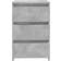 vidaXL Bed Cabinet Concrete Grey Bedside Table 35x40cm