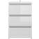 vidaXL Bed Cabinet High Gloss White Comodino 35x40cm