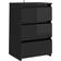 vidaXL Bed Cabinet High Gloss Black Nachttisch 35x40cm