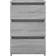 vidaXL Bed Cabinet Grey Sonoma Comodino 35x40cm