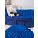 Beliani Falster with Stool Blue Canapé 210cm Canapé 3 Places