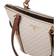 Michael Kors MK Sullivan Medium Logo Top-Zip Tote Bag - Vanilla/Acorn