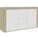 vidaXL 801846 White/Sonoma Oak Sideboard 120x69cm